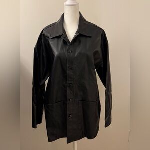 SHEIN Black Leather Jacket